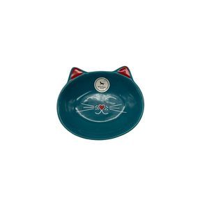 Park Life Designs Blue Kitty Cat Food Bowl